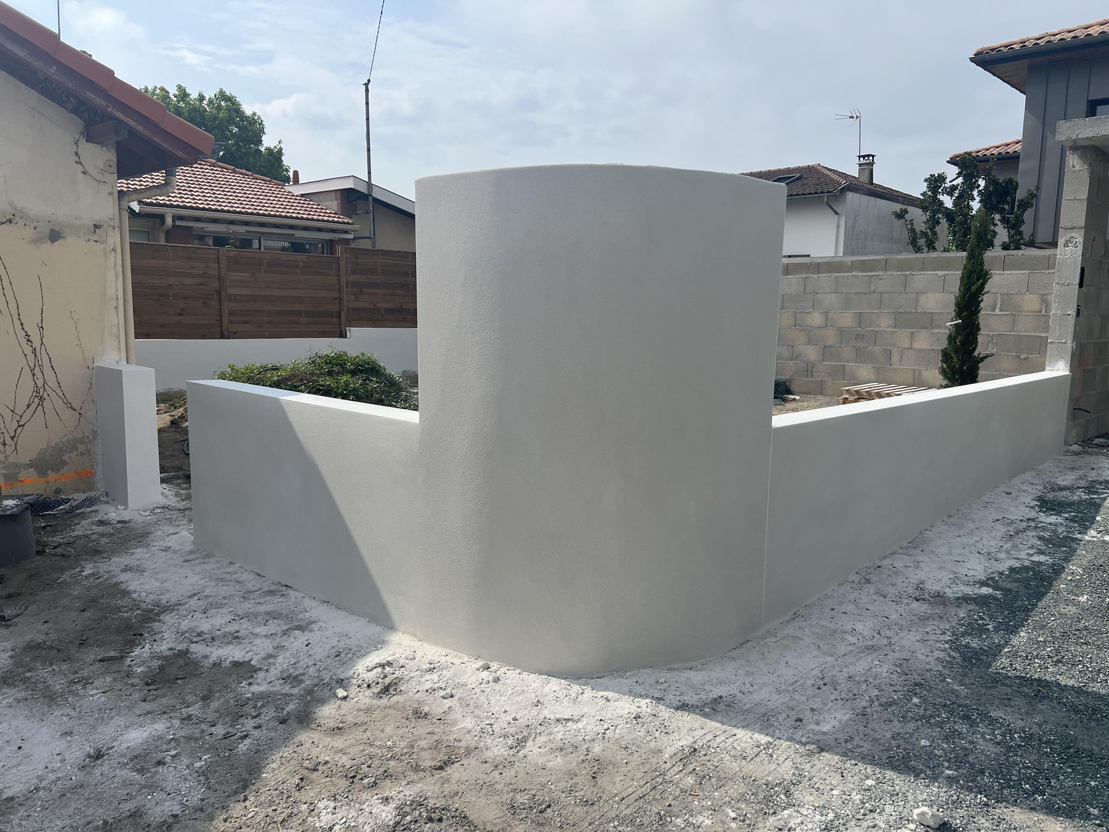Maçonnerie mur en beton Biarritz